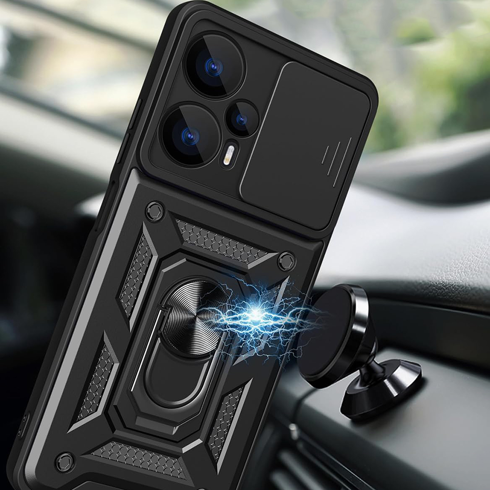 Techsuit ochronne etui CamGuard do Realme GT 6/GT 6T - Czarny