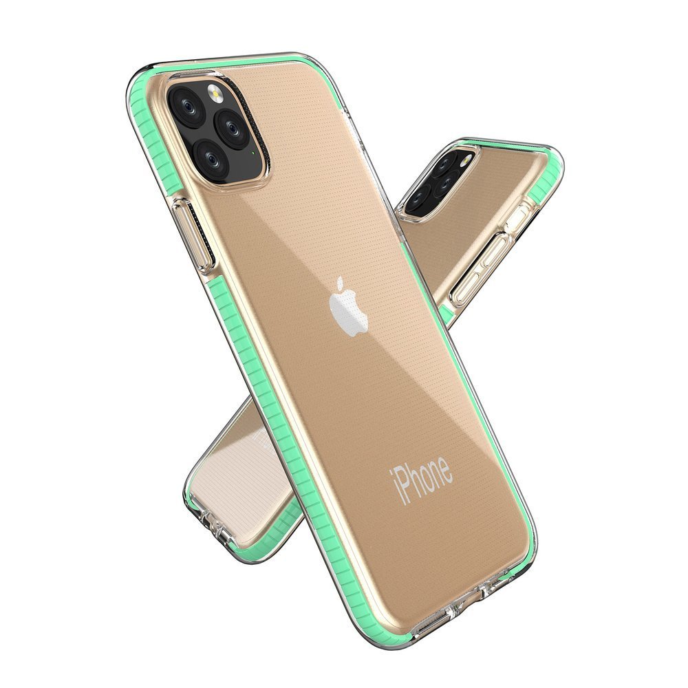 Spring Case clear TPU dla Apple iPhone 11 Pro - Turkus