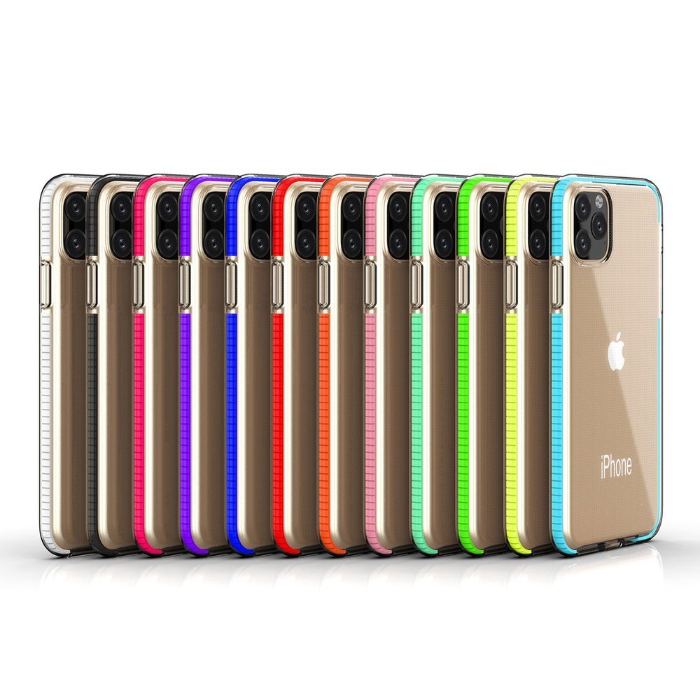 Spring Case clear TPU dla Apple iPhone 11 Pro - Turkus
