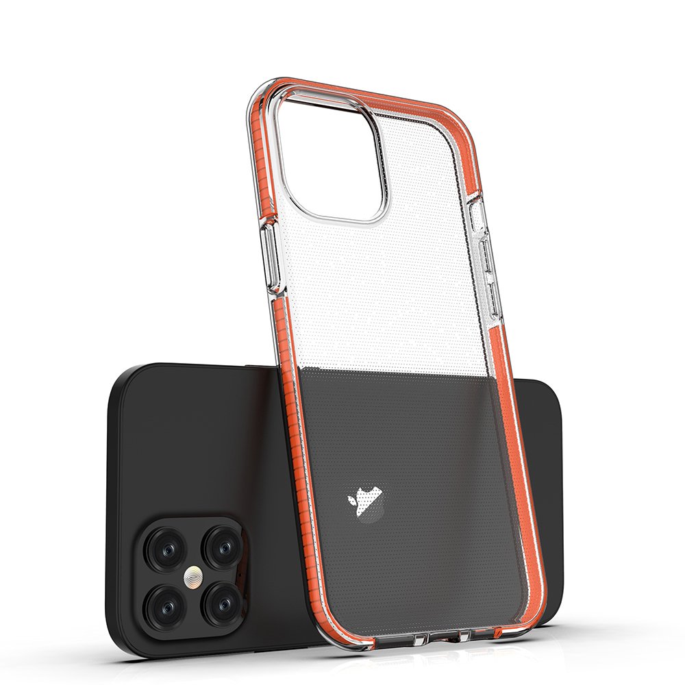 Spring Case clear TPU dla Apple iPhone 12 Pro Max - Turkus