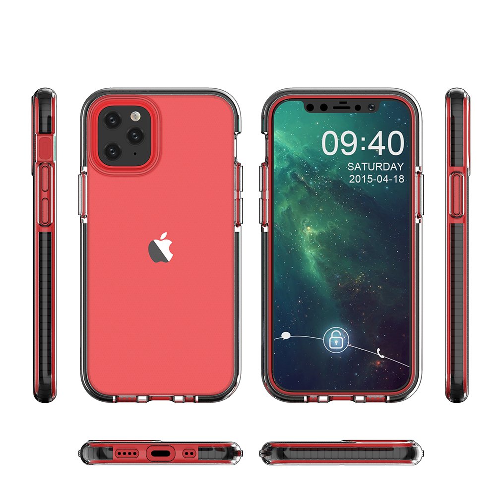 Spring Case clear TPU dla Apple iPhone 12 Pro - Żółty