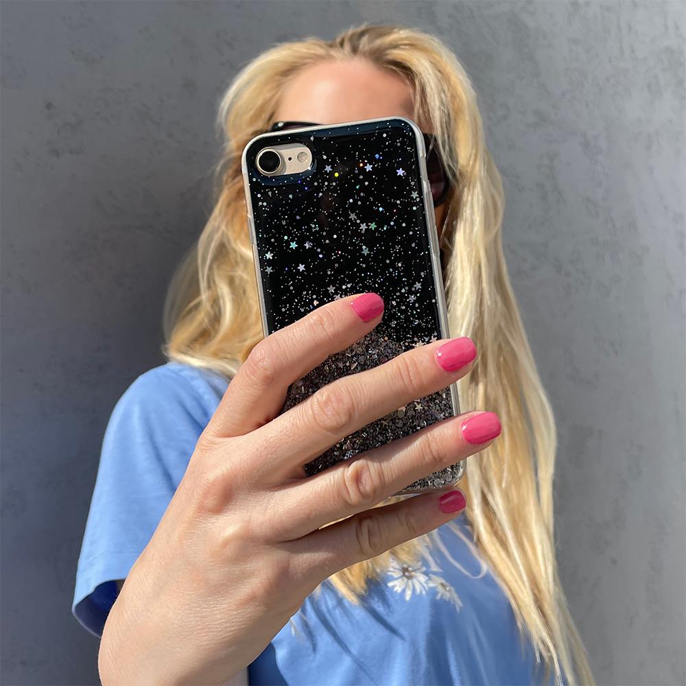 Wozinsky Star Glitter silikonowe etui do Samsung Galaxy A72 4G - Przeźroczysty