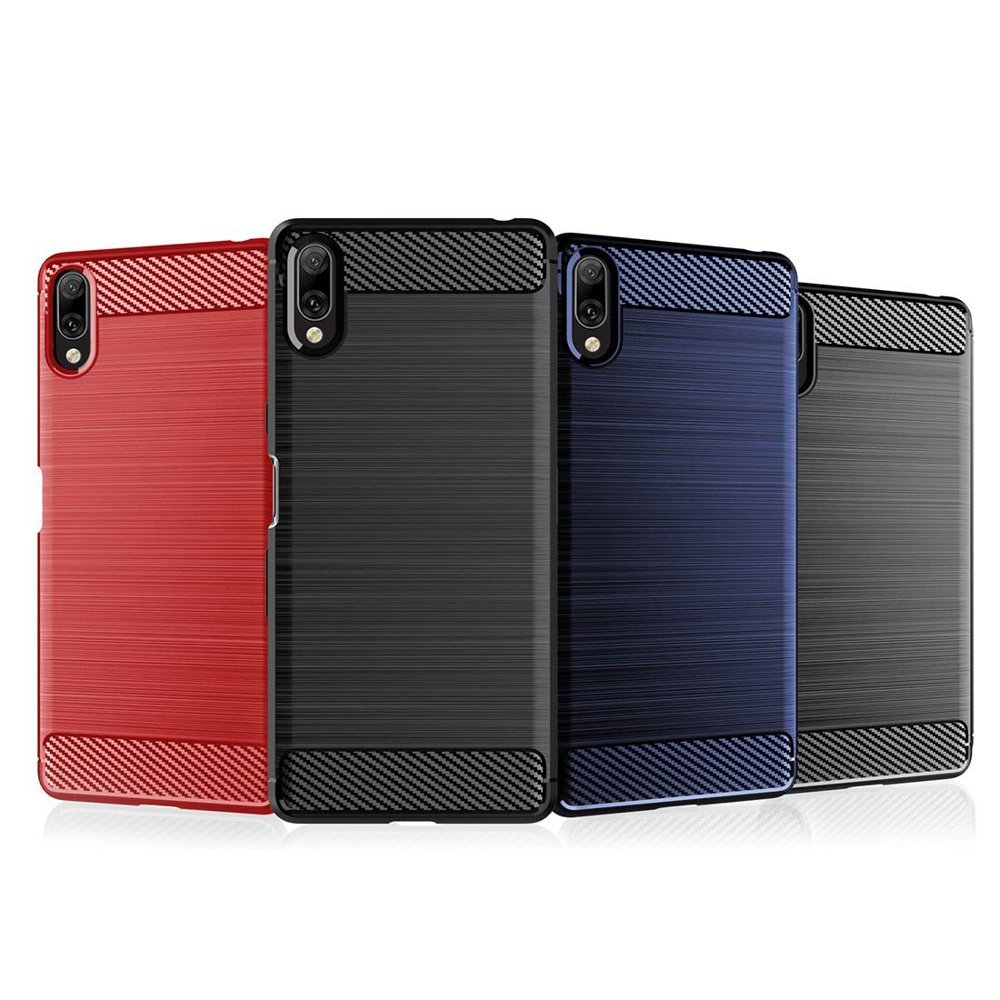 Etui Carbon Shield do Xiaomi Redmi 7A - Niebieski