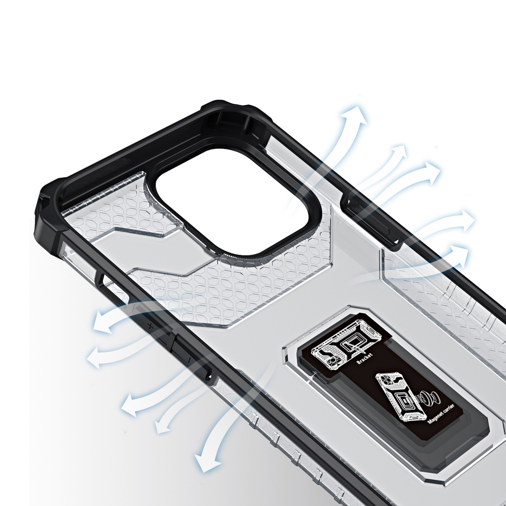 Etui Crystal Ring Case dla Apple iPhone 13 Pro - Niebieski