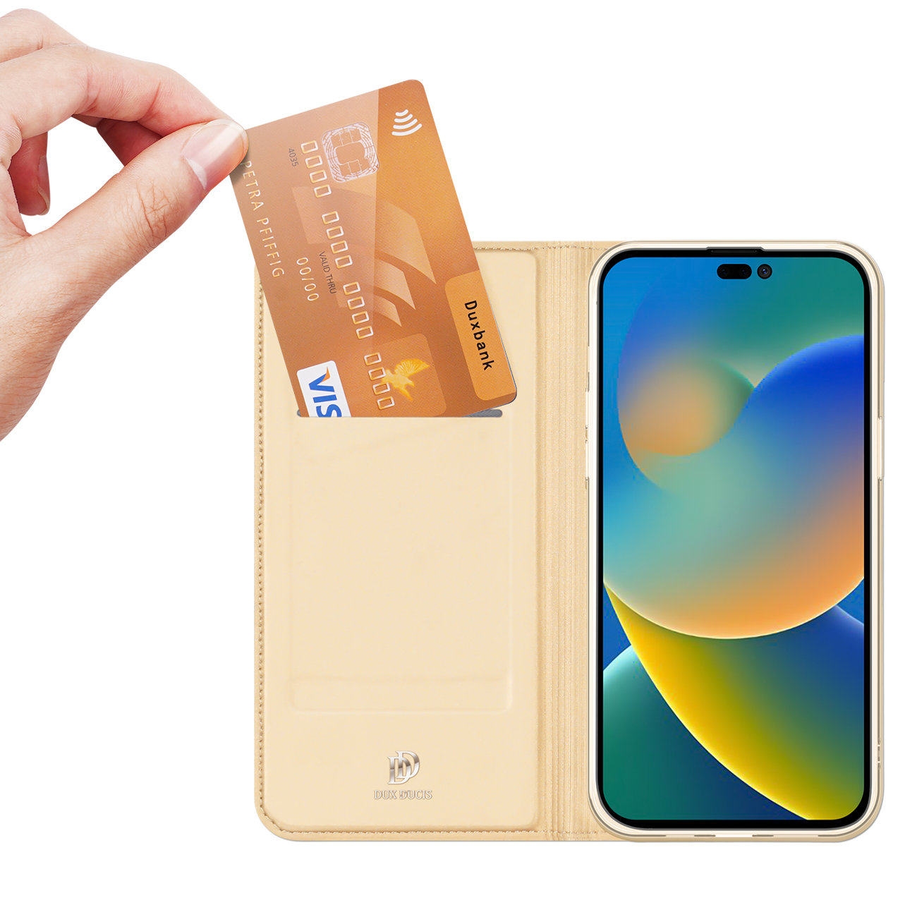 Etui książkowe DUX DUCIS Skin Pro do Apple iPhone 14 Pro Max - Różowy