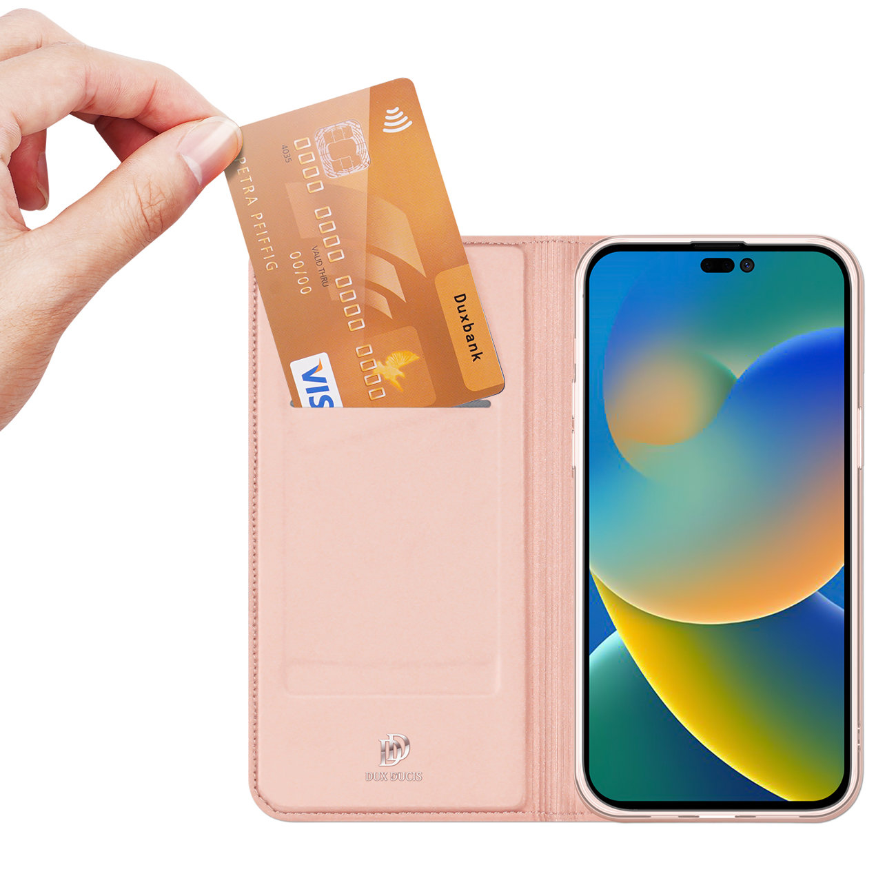 Etui książkowe DUX DUCIS Skin Pro do Apple iPhone 14 Pro Max - Różowy