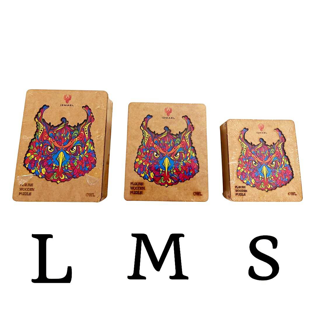 Drewniane puzzle - Shark / L