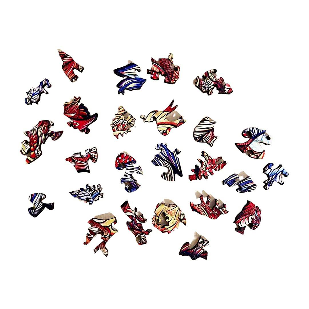 Drewniane puzzle - Ziemia / M