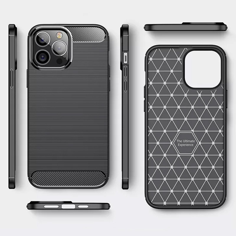 Etui Carbon Shield do Apple iPhone 14 Pro Max - Czarny