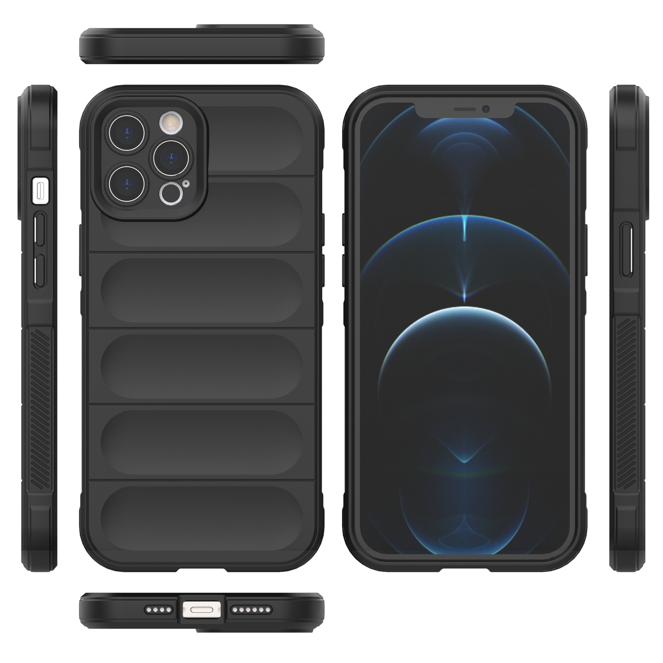 Magic shield etui dla Apple iPhone 12 Pro Max - Czarny