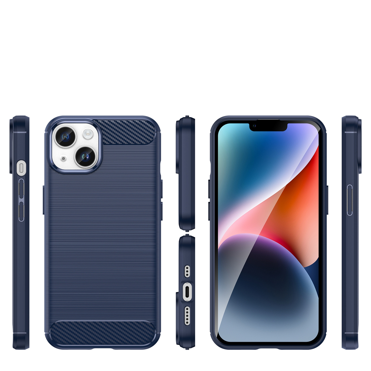 Etui Carbon Shield do Apple iPhone 14 - Czarny