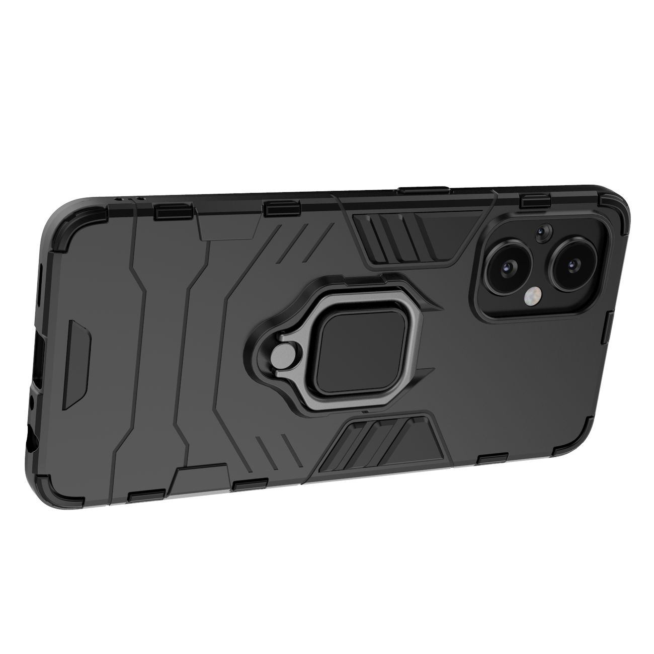 Wytrzymałe etui Ring Armor Case do OnePlus Nord N20 5G - Czarny