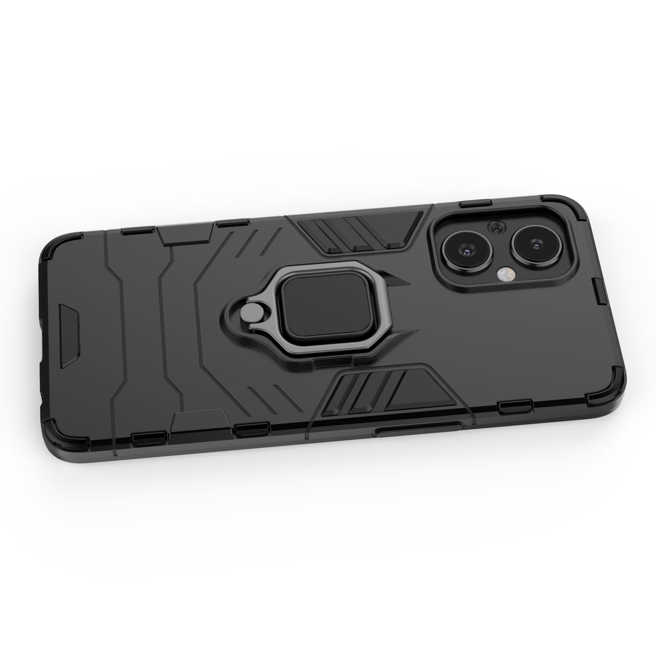 Wytrzymałe etui Ring Armor Case do OnePlus Nord N20 5G - Czarny