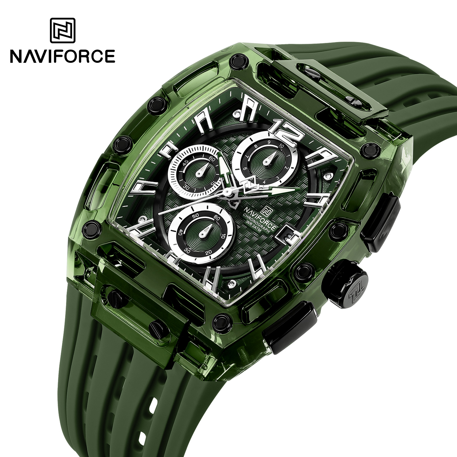 Zegarek NAVIFORCE SI-38617 - Czarny / Srebrny