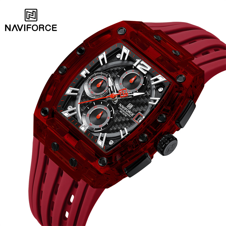 Zegarek NAVIFORCE SI-38617 - Czarny / Srebrny