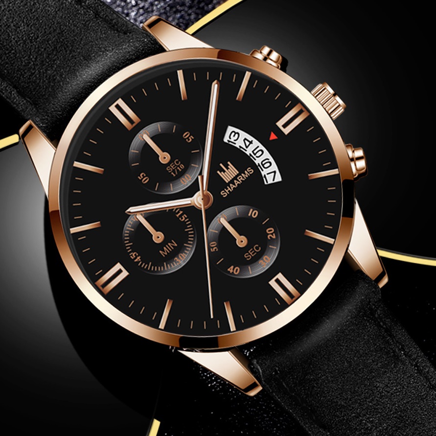 Zegarek RA-11595 - Czarny/Różowozłoty