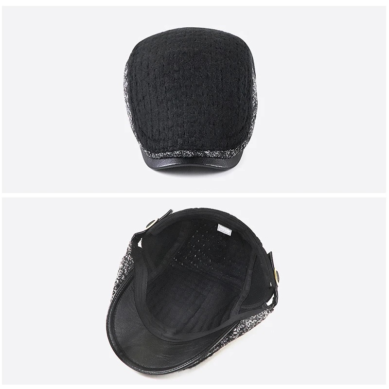 Beret męski HE-26016 - Bordo