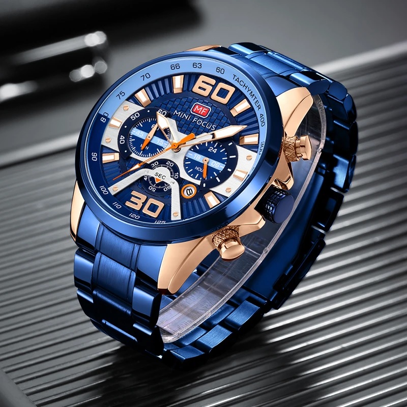 Zegarek Mini Focus NO-23883 - Niebieski
