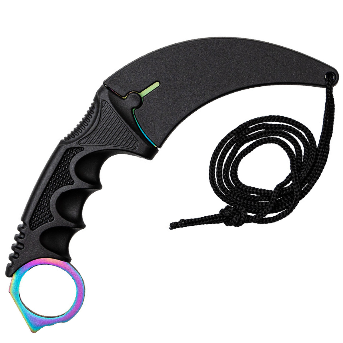 Nóż outdoorowy Karambit YN-42138 - Czarny
