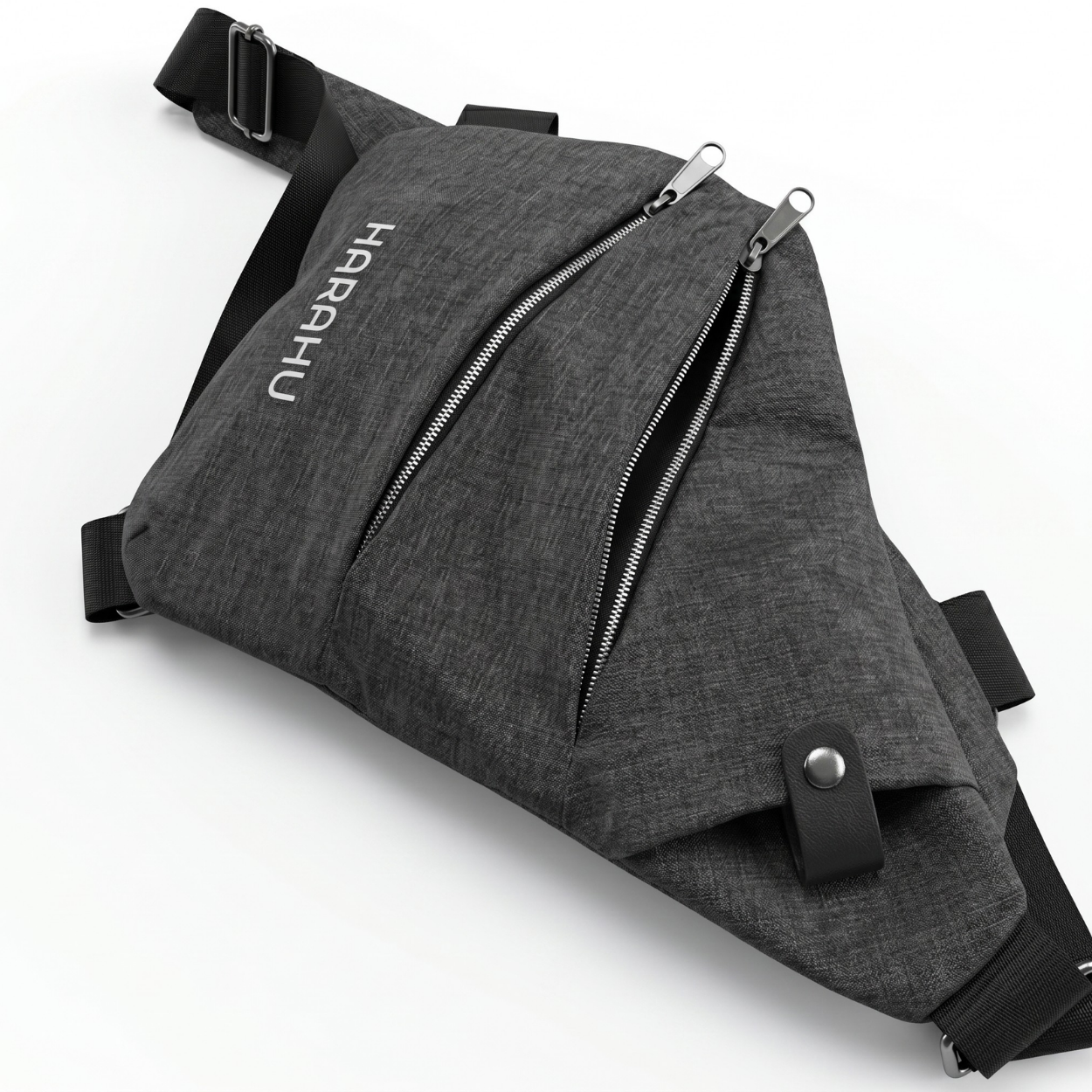 Męska Torba Crossbody HARAHU Instinct - Szara