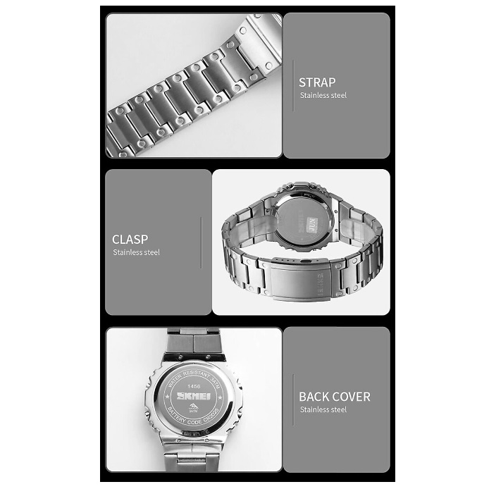 Zegarek SKMEI NE-23809 - Srebrny
