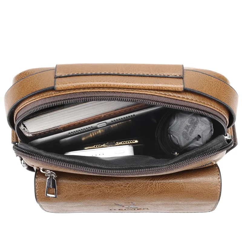 Męska Torba Crossbody WEIXIER EV-40370 - Czarna