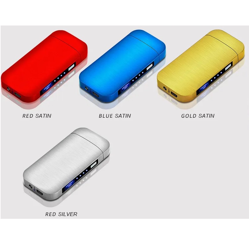 Zapalniczka elektryczna z ładowaniem USB TO-25706 - Niebieski