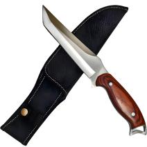 Nóż outdoorowy TB-39066 - Srebrny / Brązowy