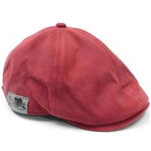 Beret męski NI-23294 - czerwony