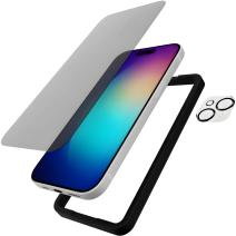 Zestaw ochronny Tech21 - etui, szkło ochronne Privacy, szkło na kamerę - dla Apple iPhone 15 Plus - Czarny