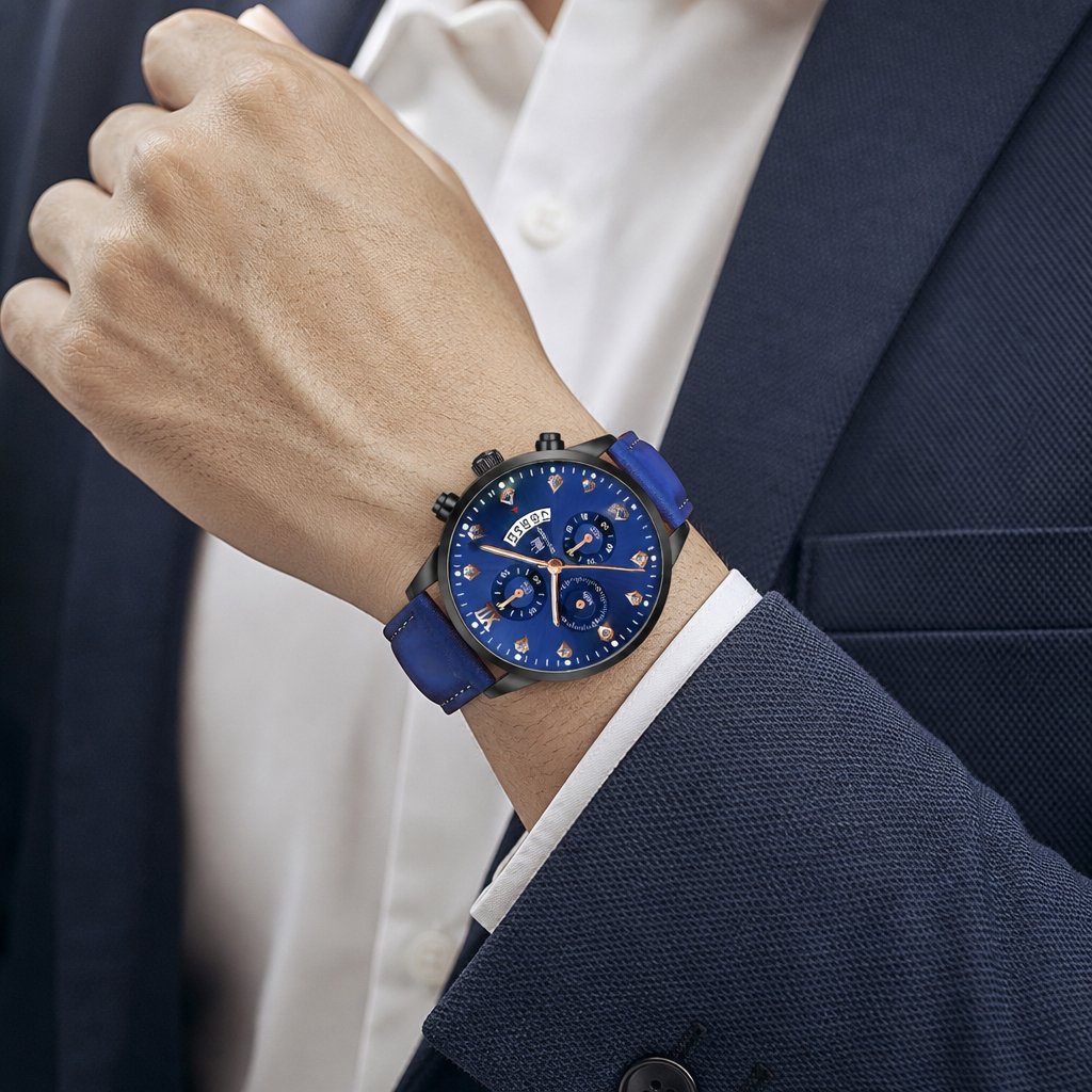 Zegarek QU-14272 - Niebieski