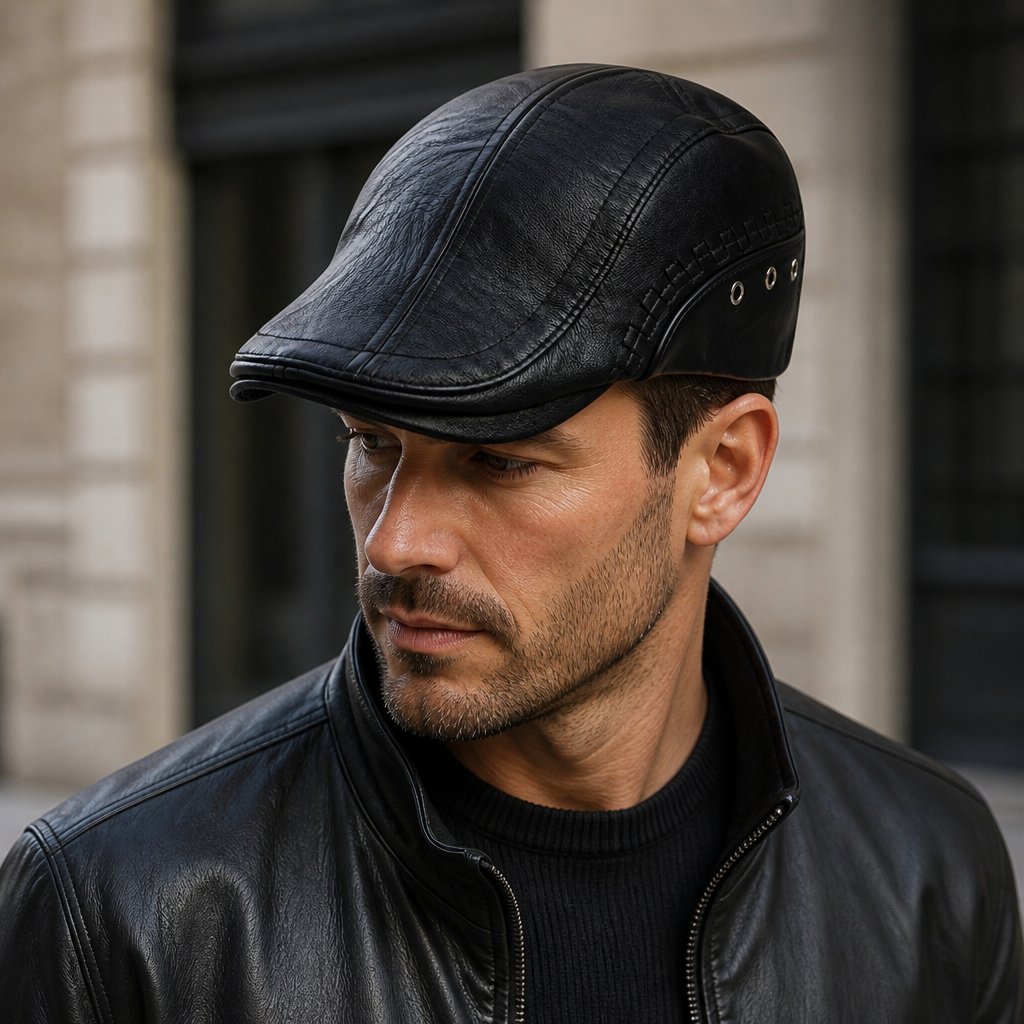 Beret męski QU-26041 - Czarny